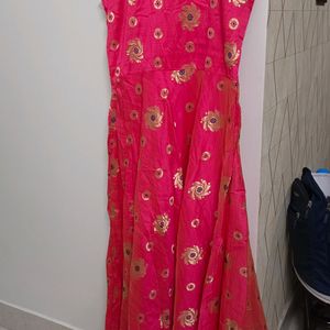 Anarkali Kurti With Banarsi Dupatta