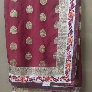 New unused saree with blouse size32