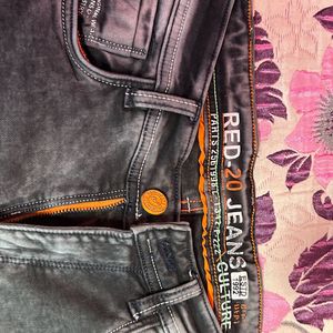 man charcoal jeans