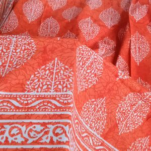 Orange Colour Bedsheet