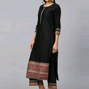 Indo Era Women Kurta Palazzo Dupatta Set