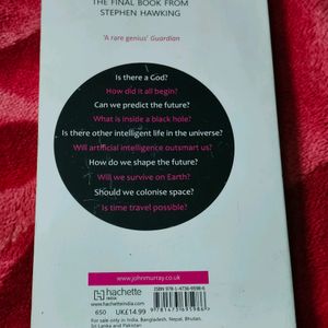 Brief Answers To The Big Questions Premium Book