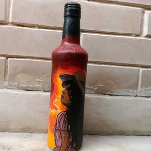 Handpainted Bottle Art (Clearance Sale)