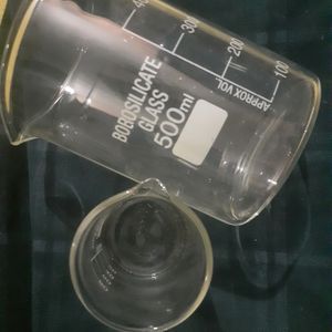 BOROSILICATE glass 500ml And 100 ml