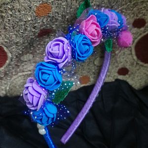 Handmade Flower Head Band For Girls