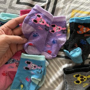 7 Pair Of Socks For 2mnths To 6mnths Baby