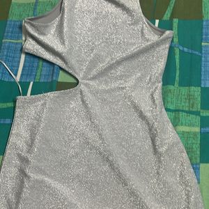 Silver Midi Dress