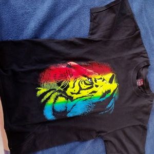 Tiger Printed , Neon Glo T Shirt For Boys