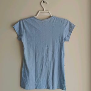 Light Blue Graphic Tshirt