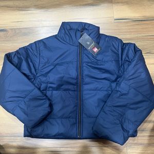 Womens brand new blue jacket slightly cropped