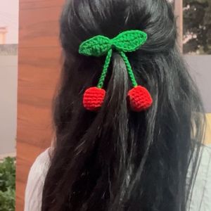 cherry hair clip