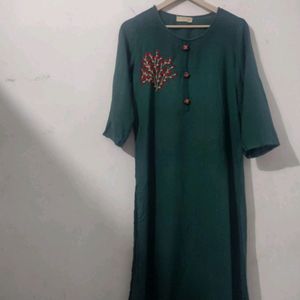 Pure Cotton Kurti with Embroidery