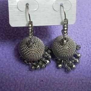 Beautiful Silver Oxidised Earrings Pack Of 2