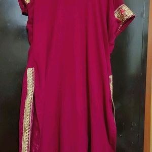 Rose Party Wear Plazo Suit With Dupatta 46 Bust