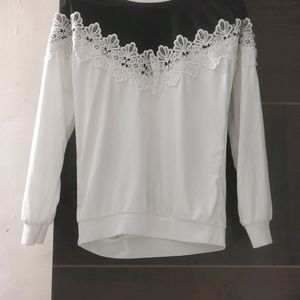 White Sweatshirt For Women