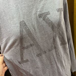 Armani Exchange Sarosvki Print Tee