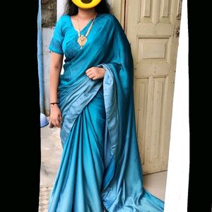 Diwali Special✨Double Shaded Silk Saree With Blous