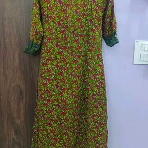 Georgette Nd Cotton Double Elegent Kurti