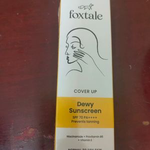 New *Foxtale Dewy Sunscreen Spf70