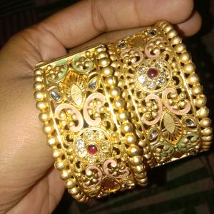 Beautiful Polki Bangles Cuff