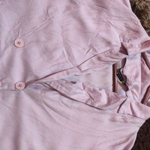 Lavender Crop Shirt  From Myntra