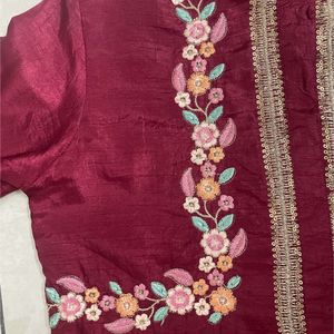 Cottinfab Maroon Kurta Set