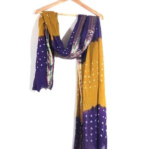 Mustard Yellow Bandhni Dupatta