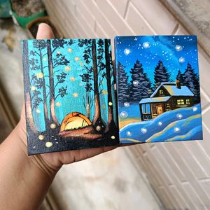 Aesthetic Mini Landscape Painting