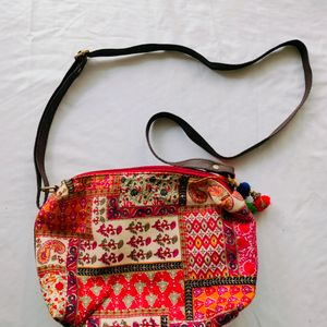 Multicolour Printed Handbag (Women's)