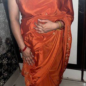 crepe saree with blouse