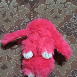 Rabbit Fabric Soft Toy Pink Colour