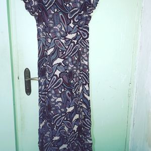 Beautiful Patterns Gown Dress With Sliths