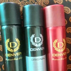 Denver Branded Perfume Non used  Product.Pack Of 3