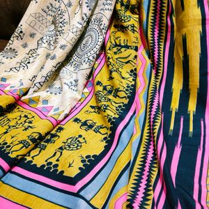 Warli Print Saree