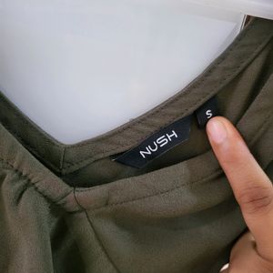 NUSH (Anushka Sharma) Brand Olive Green Top