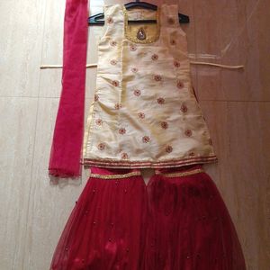 Sharara Set With Dupatta For Girls