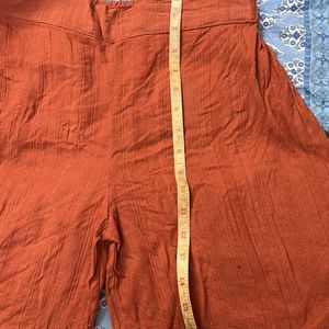 High Waisted Orange Shorts