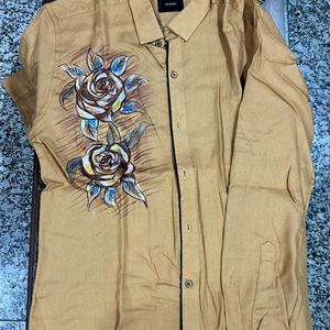 Albino Premium Party Wear Hand Painted EthnicShirt