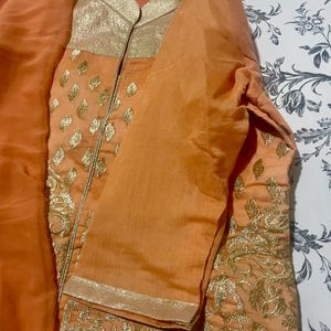 Kurta Set With Golden Embroidery