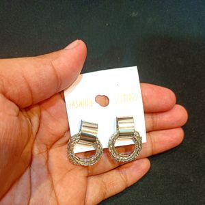 Silver Chain Earring