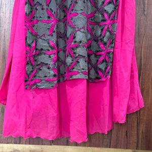 Pink &ash Coloured kurti.