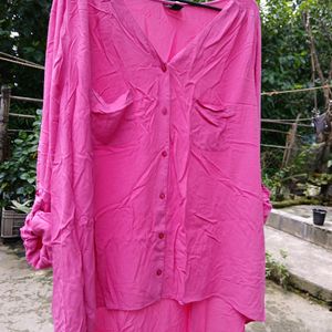 Rose Pink Cotton  3XL Beautiful Top