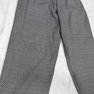 Full View of Black Check Trouser | Waist Size Upto 34