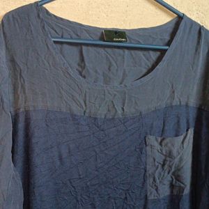 Ladies Oversized Stylish Top Navy-blue