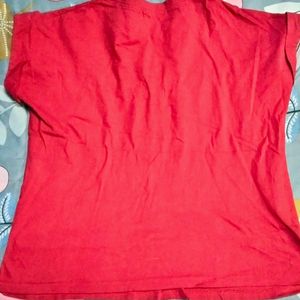 Red Crop T-top