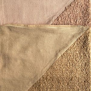 50x50 Set Of 2 Pink & Golden Cushion Cover