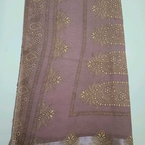 Pink Golden Saree