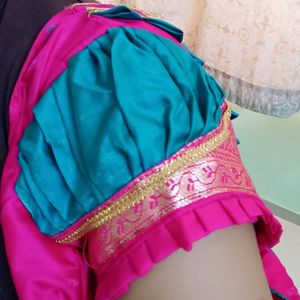 Most Beautiful Wedding Saree With Designar Blause