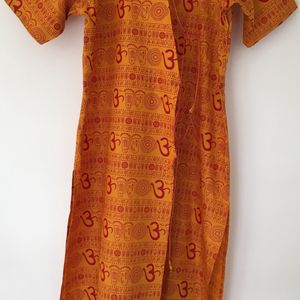 2 Combo Yellow Handblock Printed Cotton Top, Tuni