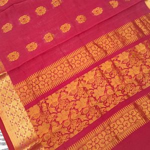 red colour pattu saree